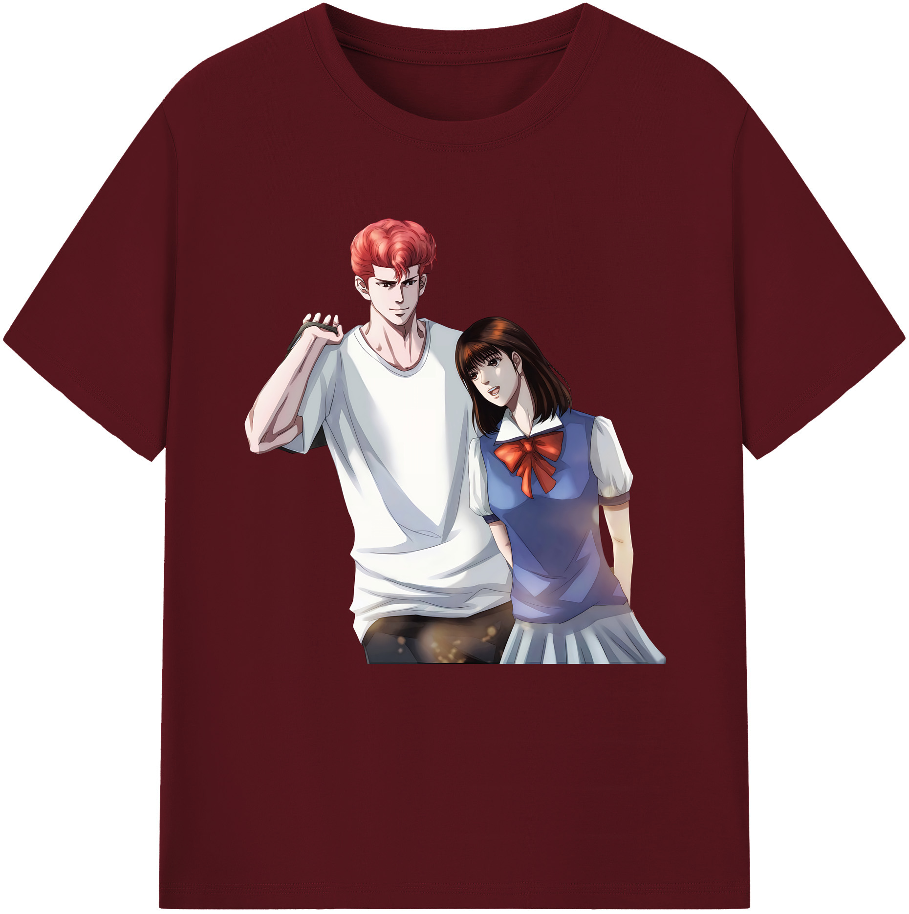 SLAM DUNK／スラムダンク 綿100％半袖Tシャツ（フロントプリント）